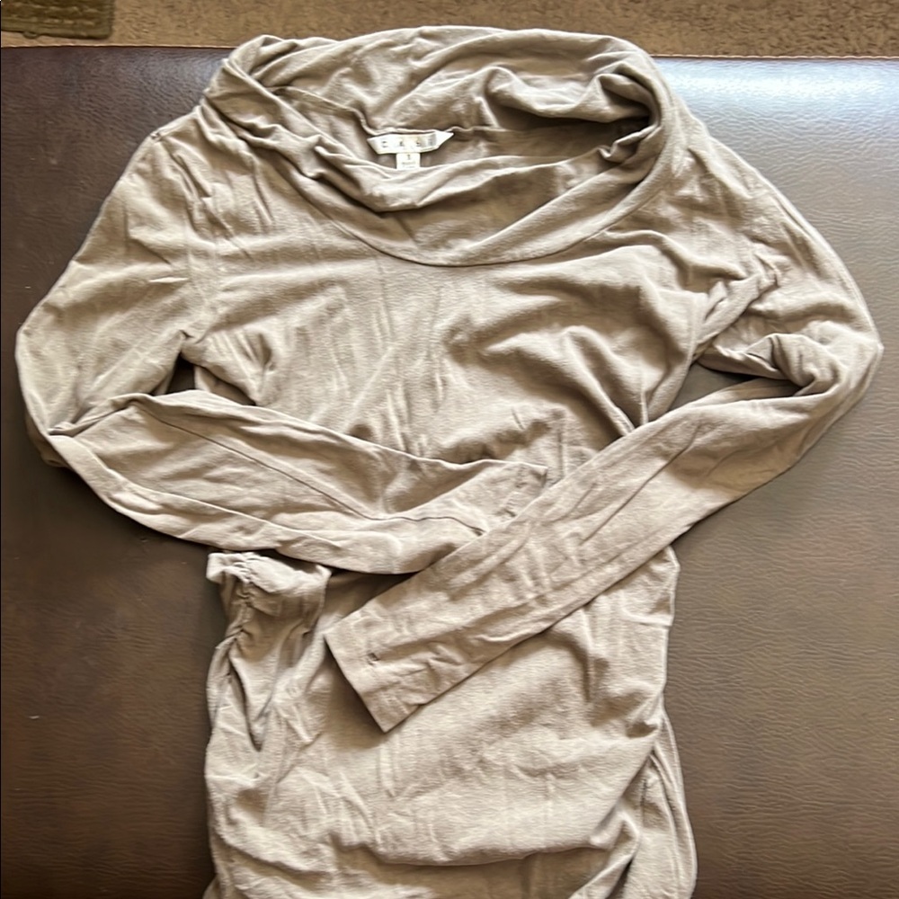 Women’s Grey Off The Shoulder Top, Size S